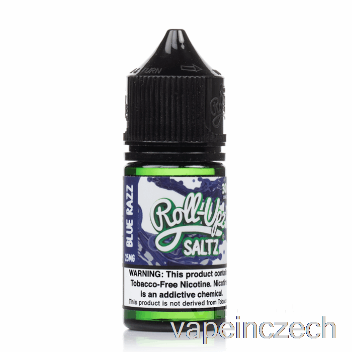 Modrá Malina - Džus Roll-upz Sůl - 30ml 50mg Vape Bez Nikotinu